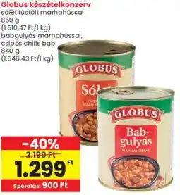 Interspar Globus készételkonzerv ajánlat