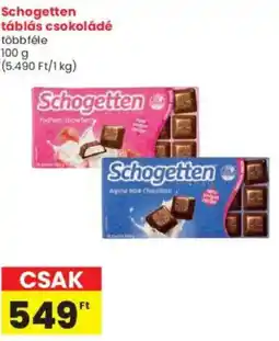 Interspar Schogetten táblás csokoládé ajánlat