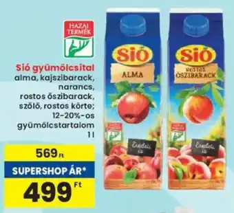 Interspar Sió gyümölcsital ajánlat