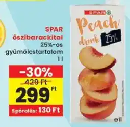 Interspar SPAR őszibarackital ajánlat