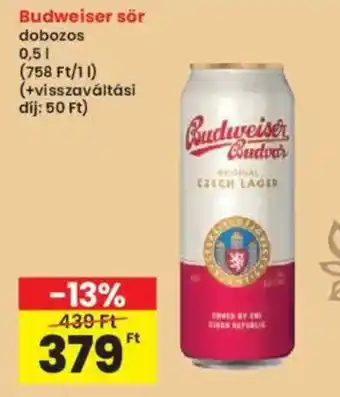 Interspar Budweiser sör ajánlat