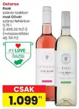 Interspar Ostoros Rozé / Irsai Olivér ajánlat