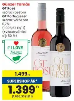 Interspar Günzer Tamás GT Rosé / GT Portugieser ajánlat