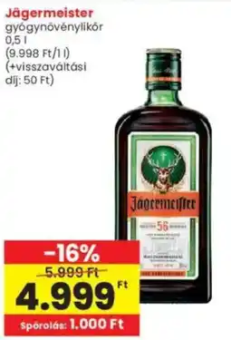 Interspar Jägermeister gyógynövénylikōr ajánlat