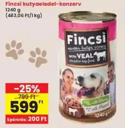 Interspar Fincsi kutyaeledel-konzerv ajánlat