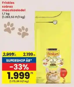 Interspar Friskies száraz macskaeledel ajánlat