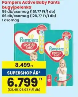 Interspar Pampers Active Baby Pants bugyipelenka ajánlat