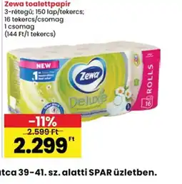 Spar Zewa toalettpapír ajánlat