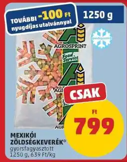 PENNY MEXIKÓI ZÖLDSÉGKEVERÉK ajánlat