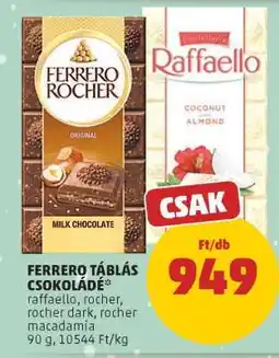PENNY FERRERO TÁBLÁS CSOKOLÁDÉ ajánlat