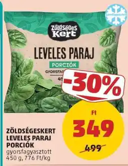 PENNY Zöldségeskert Leveles Paraj Porciók ajánlat