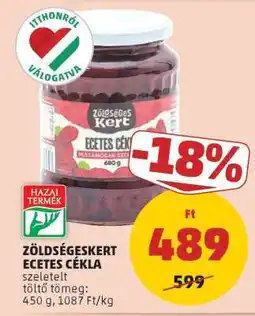 PENNY Zöldségeskert Ecetes Cékla ajánlat