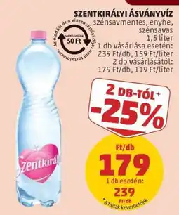 PENNY SZENTKIRÁLYI Ásványvíz ajánlat