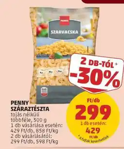 PENNY Penny Száraztészta ajánlat