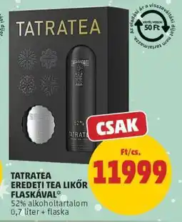 PENNY TATRATEA EREDETI TEA LIKŐR FLASKÁVAL ajánlat
