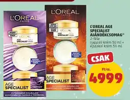 PENNY L'Oreal Age Specialist Ajándékcsomag ajánlat