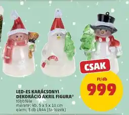 PENNY LED-ES KARÁCSONYI DEKORÁCIÓ AKRIL FIGURA ajánlat