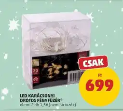 PENNY LED KARÁCSONYI DRÓTOS FÉNYFŰZÉR ajánlat