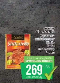 Coop Lucullus fűszerkeverék és fűszersó ajánlat