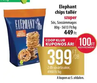 Coop ELEPHANT CHIPS TALLÉR ajánlat