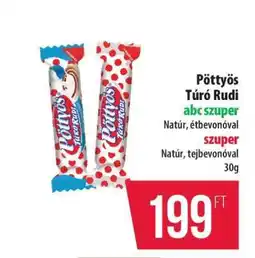 Coop PÖTTYÖS Túró Rudi ajánlat
