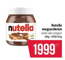 Coop Nutella mogyorókrém ajánlat