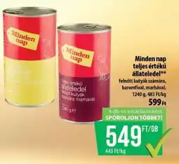 Coop Minden nap teljes értékű állateledel ajánlat