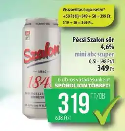 Coop PÉCSI SZALON SÖR ajánlat