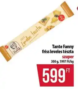 Coop Tante Fanny friss leveles tészta ajánlat