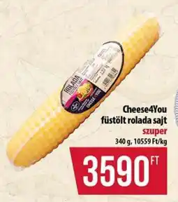 Coop Cheese4You füstölt rolada sajt ajánlat