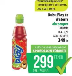Coop Kubu Play és Waterrr ajánlat