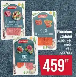 Coop Finonimo szalámi ajánlat