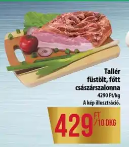 Coop Tallér füstölt-főtt császárszalonna ajánlat