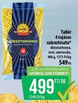 Coop Tallér 4 tojásos száraztészta ajánlat