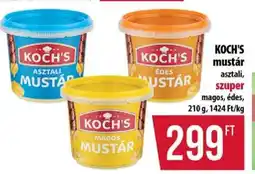 Coop Koch's mustár ajánlat