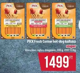 Coop PICK Fresh Corner Hot-Dog Kolbász ajánlat