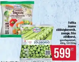 Coop FeVita ínyenc zöldségkeverék, zsenge, friss zöldborsó ajánlat