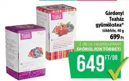 Coop Gárdonyi Teaház Gyümölcstea ajánlat