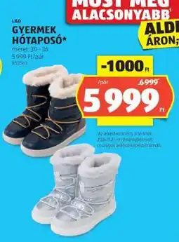 ALDI L&D Gyermek Hótaposó ajánlat