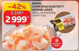 Auchan ROYAL GYORSFAGYASZTOTT GARNÉLARÁK ajánlat