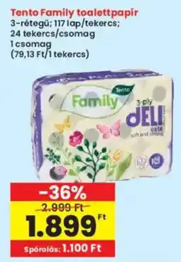 Interspar Tento Family toalettpapír ajánlat