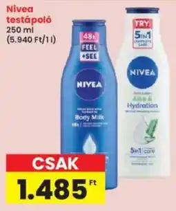 Interspar Nivea testápoló ajánlat