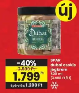 Interspar SPAR dubai csokis jégkrém ajánlat
