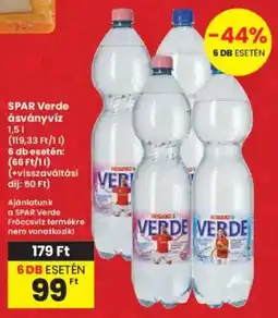 Interspar SPAR Verde ásványvíz ajánlat