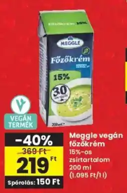 Interspar Meggle vegán főzőkrém ajánlat