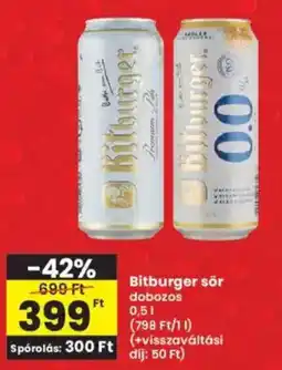 Interspar Bitburger sör ajánlat