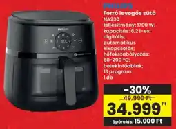 Interspar PHILIPS Forró levegős sütő NA230 ajánlat