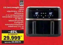 Interspar SIM PEX XXL forró levegős sütő 34234 ajánlat