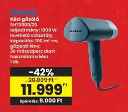 Interspar PHILIPS Kézi gőzölő SHT3000/20 ajánlat