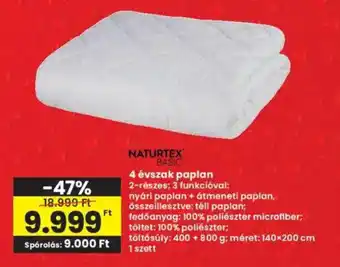 Interspar NATURTEX BASIC 4 évszak paplan ajánlat